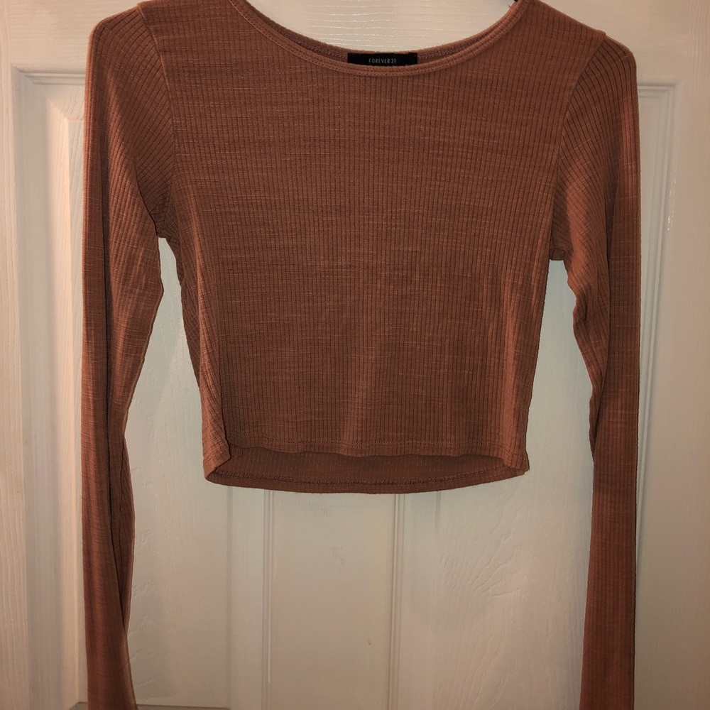 Soft Long Sleeves Crop Top